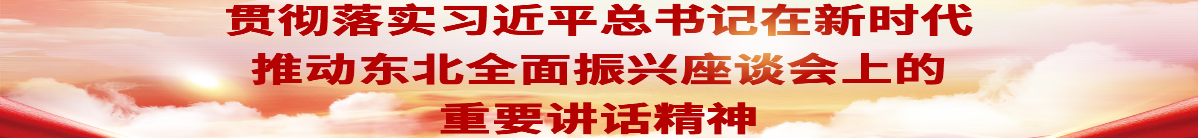 貫徹落實(shí)習(xí)近平總書(shū)記在新時(shí)代推動(dòng)?xùn)|北全面振興座談會(huì)上的重要講話(huà)精神